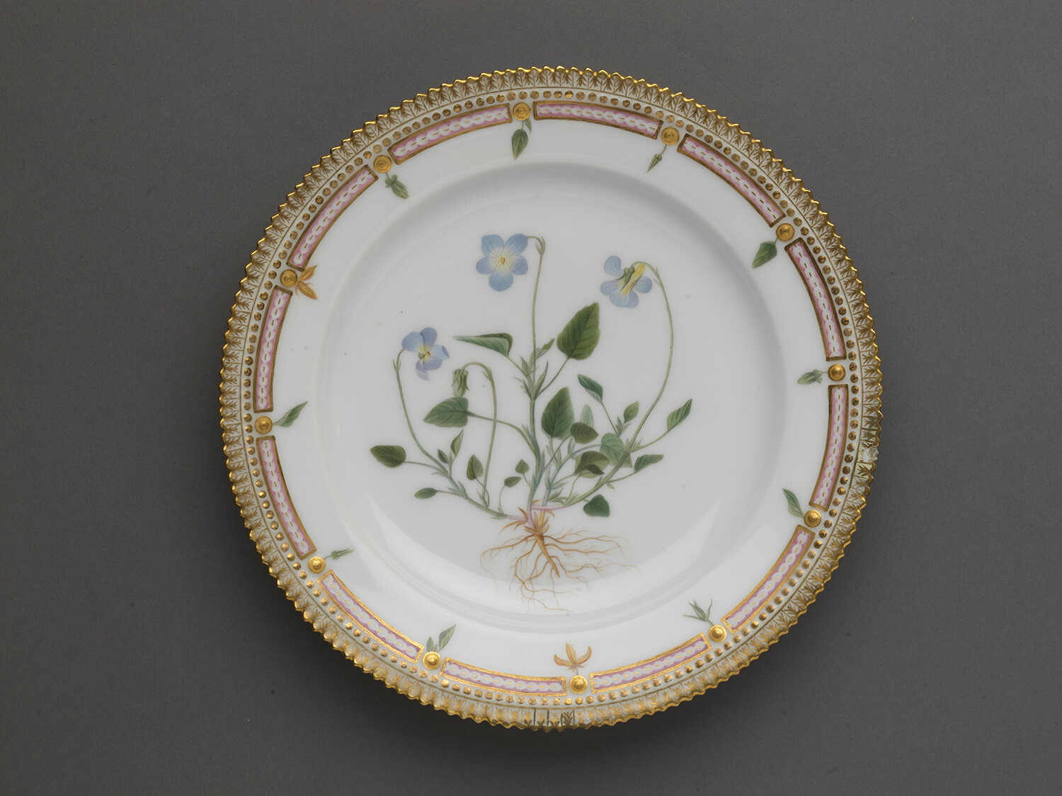 Royal Copenhagen Plate with flower.