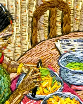 Mundu textile from Kerala.