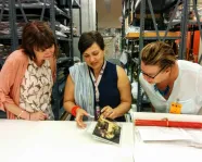 stockage de la collection en regardant une photo