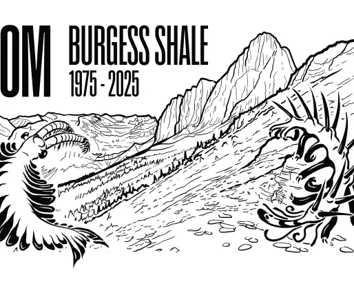 Burgess Shale 50th Anniversary Logo