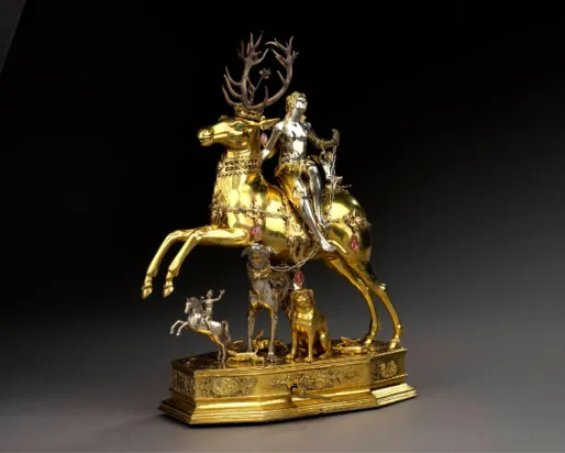 “Diana and the Stag”, automaton sculptural figure.