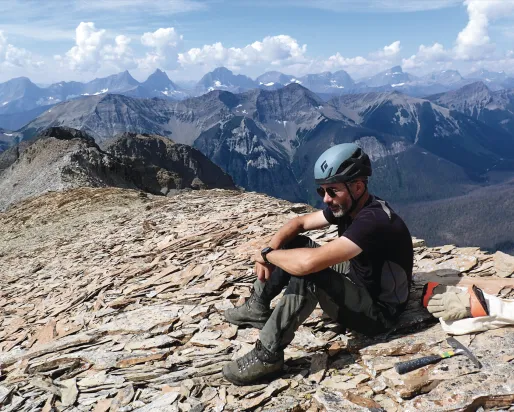 Photo of Jean-Bernard Caron in the Canadian Rockies