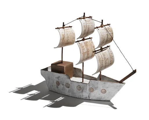 Image of a stoneware base ship