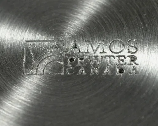 print label of Amos Pewter
