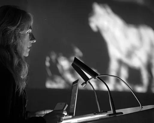 Britta Jaschinski, the only female photographer amongst the winners of the 2015 Wildlife Photographer of the Year competition. Photo by Mark Hamblin
