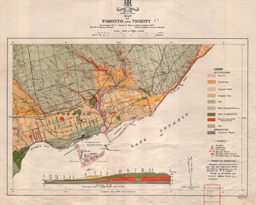 Geological Map of Toronto
