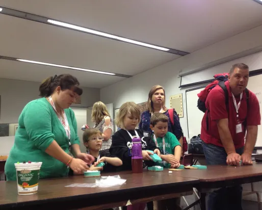 Making fossil molds
