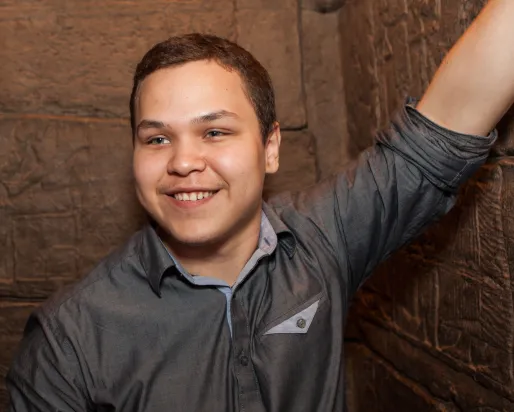 Portrait of Kiowa Wind McComb at the ROM.
