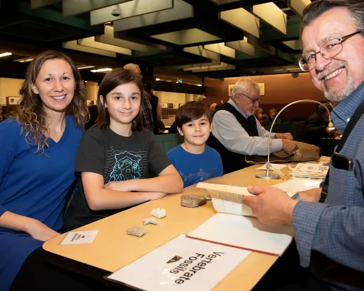 Visitors bring found objects to ROM for identification.

