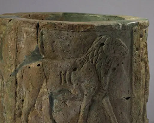 Faience cylinder.

