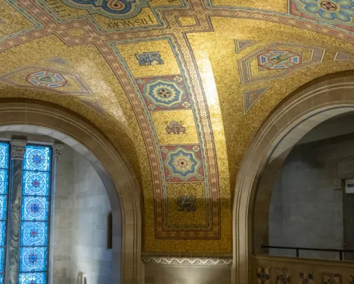 La mosaïque ROM de 1933 - Plafond de la rotonde
