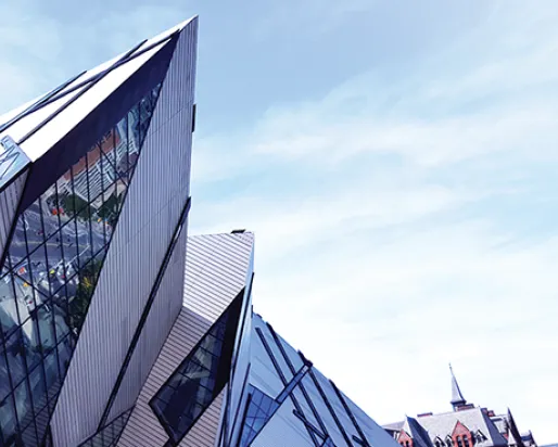 The Michael Lee-Chin Crystal on Bloor Street.
