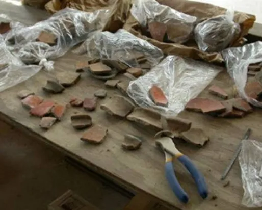 Échantillon de pétrologie.
