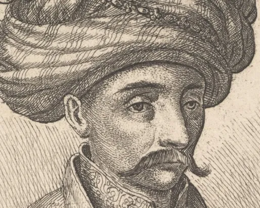 Illustration of bearded man.
