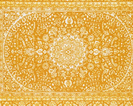 Tapis magique, rentrer à la maison (l'invisibilité en pratique), édition 7 de 10. Acrylique, encre de Chine dorée, aquarelle, crayon, papier.