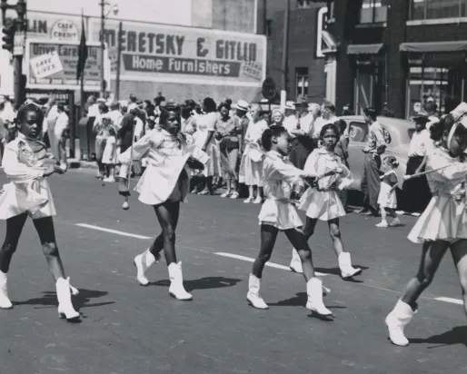 Parade on Emancipation Day.
