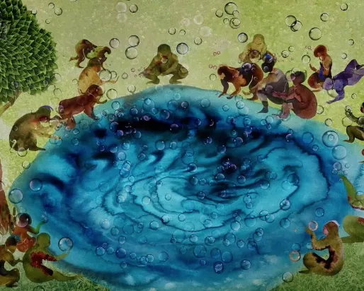 Shiva Ahmadi’s animation, Ascend (2017).
