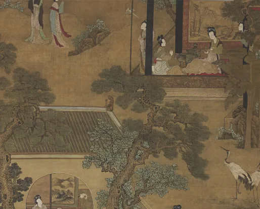 Detail of Ladies in the Garden.