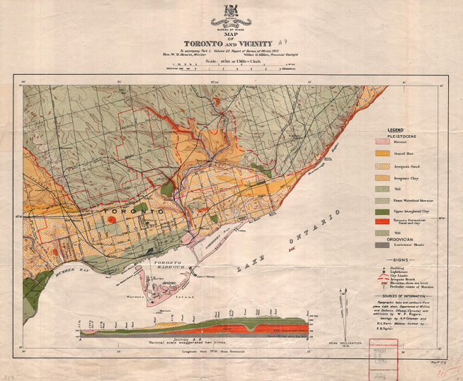 Geological Map of Toronto