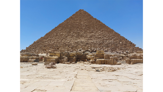 Pyramid of Menkaure, Egypt.  Photo courtesy Dr. Kei Yamamoto.