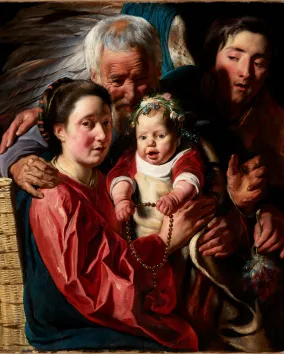 The Holy Family with an Angel 