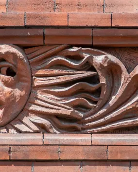 detail of building bas-relief
