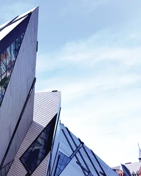 The Michael Lee-Chin Crystal on Bloor Street.
