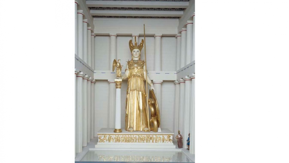 Model of the statue of Athena Parthenos.