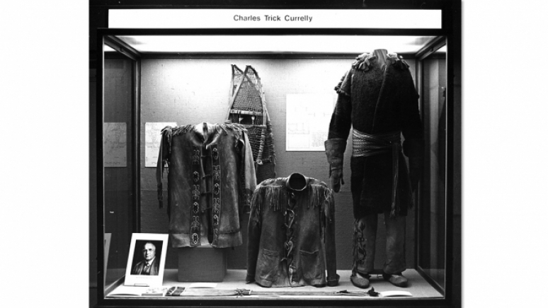 Archival image of the 1960s exhibition. Black and white