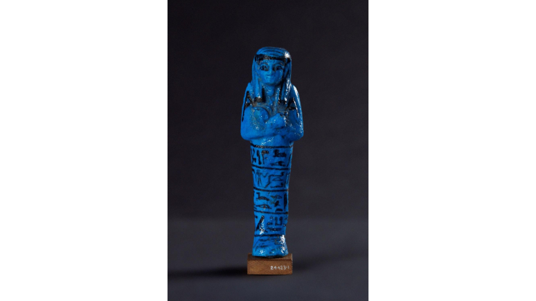 figurine called a shabti. Egyptian artisans made shabtis to serve the dead in the afterlife.