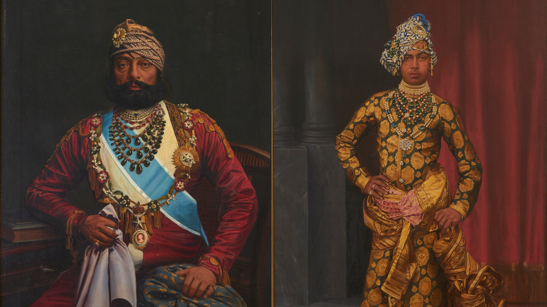 Portrait of Maharaja Jaswant Singh II. Portrait of Maharaja Sardar Singh.