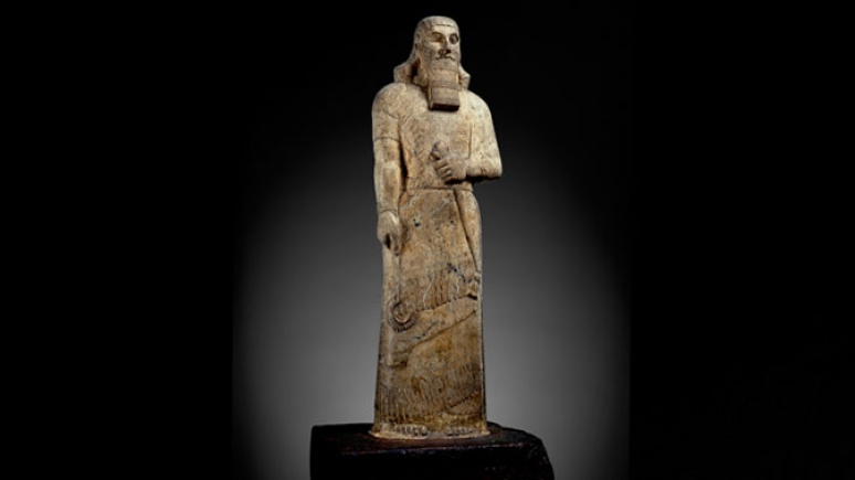Statue of man with beard