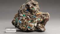 A plastiglomerate – a rock that consist of sedimentary grains and other natural debris – all held together by plastic.
