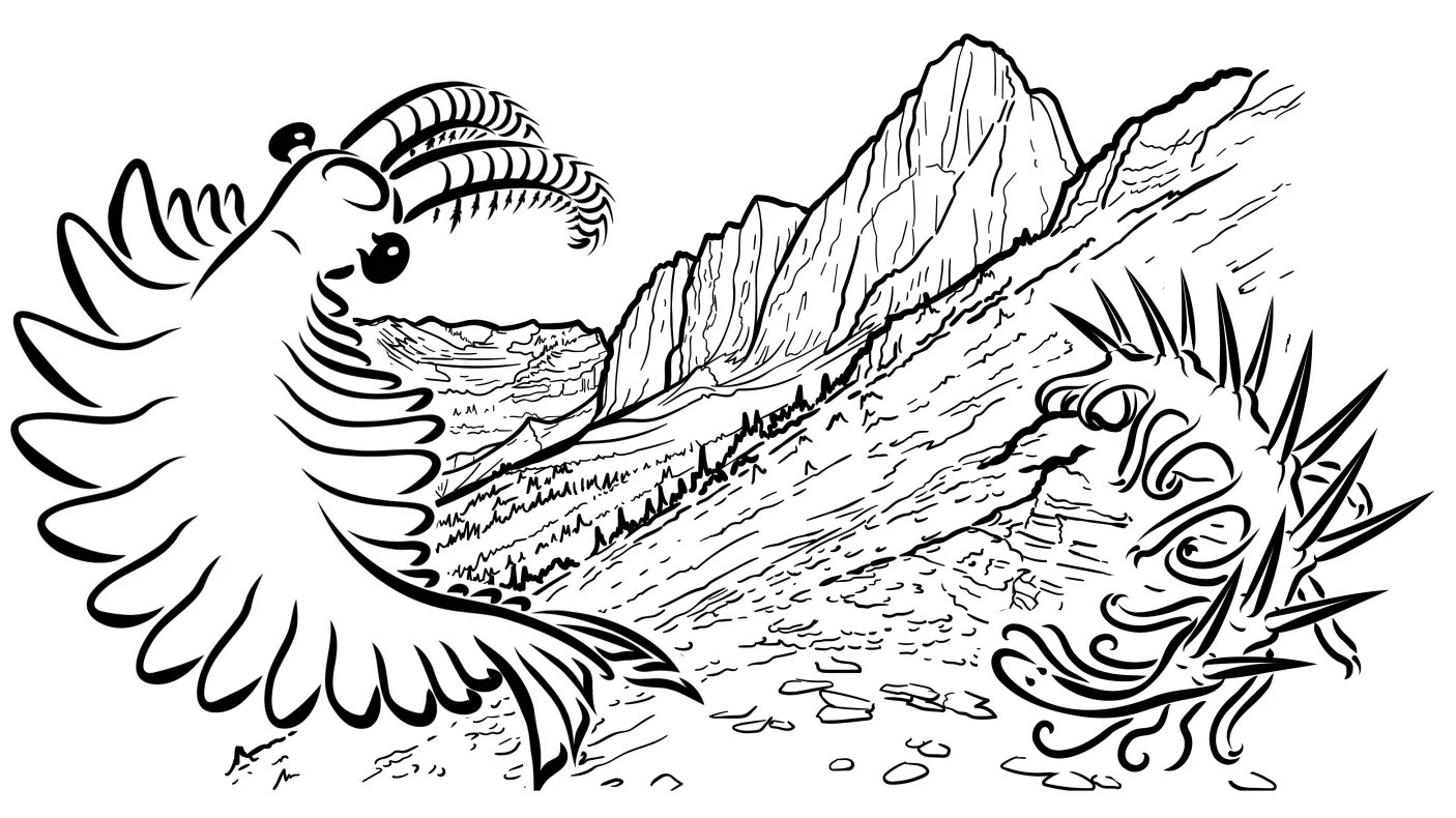 Illustration of Burgess Shale