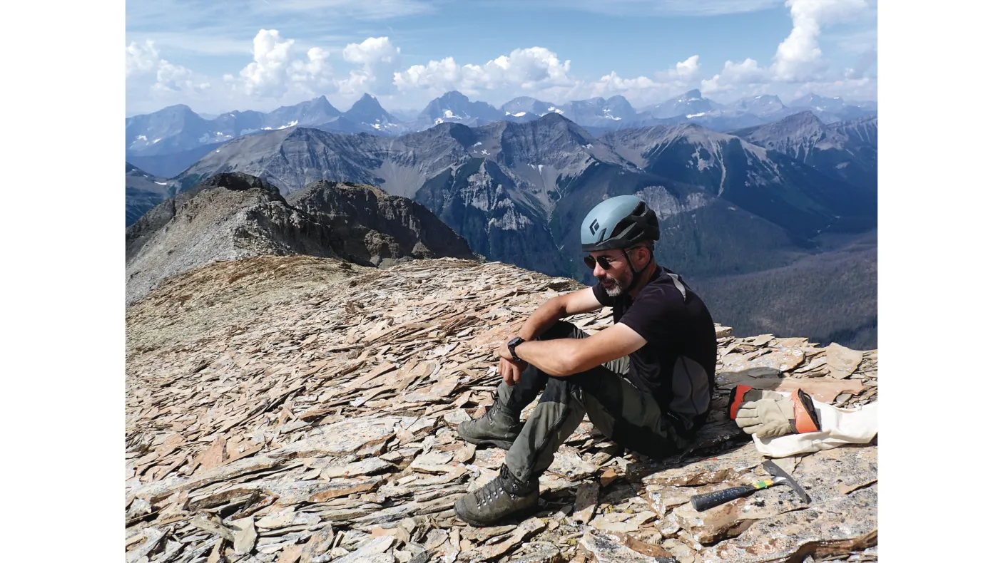 Photo of Jean-Bernard Caron in the Canadian Rockies