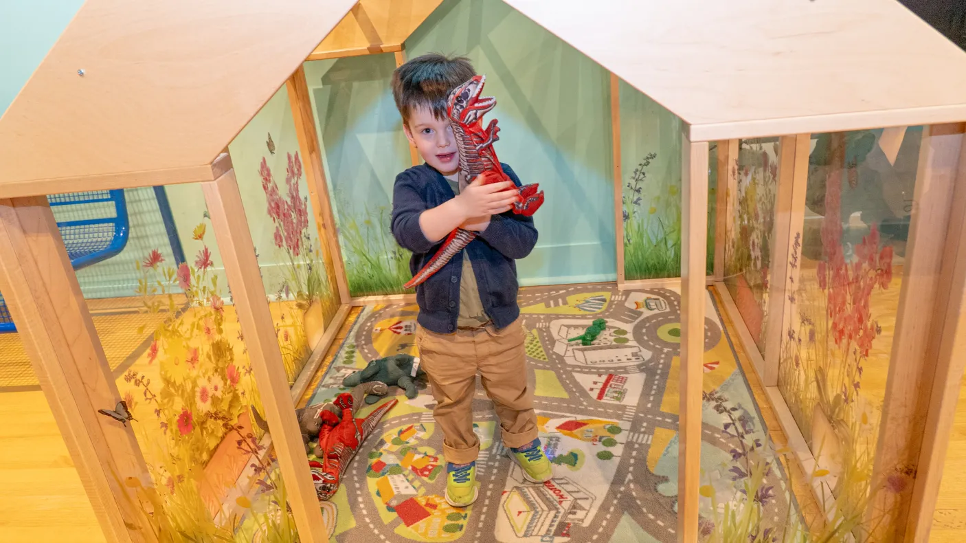 Boy in Wonderworks gallery at ROM