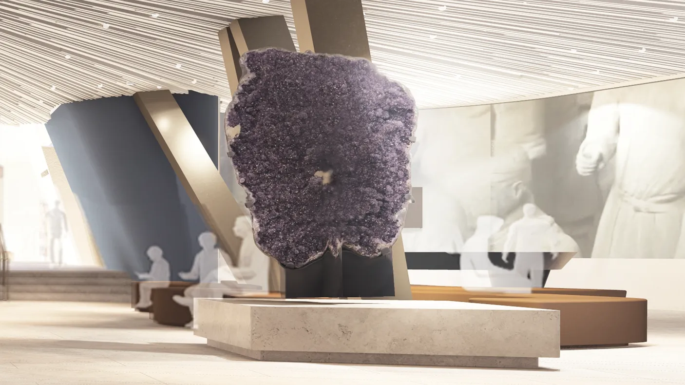 Rendering of ROM lobby area.