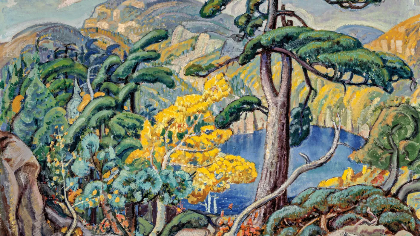 Arthur Lismer (1885-1945), Bright Land (1938). Oil on canvas. Gift of Colonel R. S. McLaughlin. McMichael Canadian Art Collection, 1868.7.9.