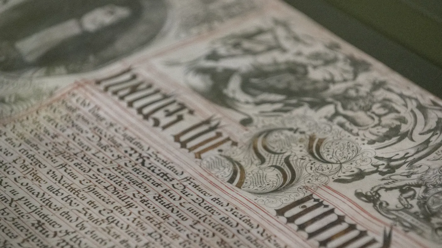 Hudson's Bay Company Royal Charter. Photo courtesy of Manitoba Museum