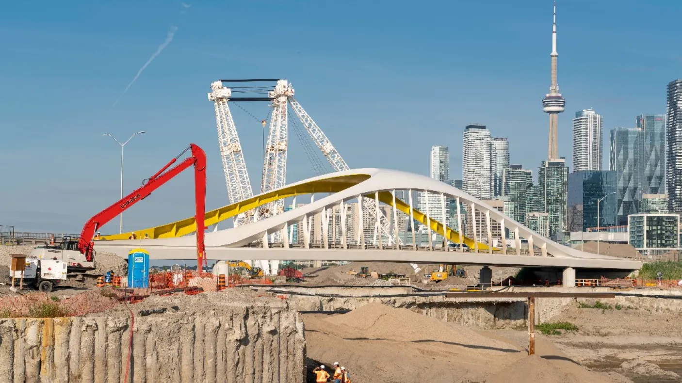 Image of the City of Toronto Port Lands project.  Photo courtesy V. Ingelvics, R. Walker.
