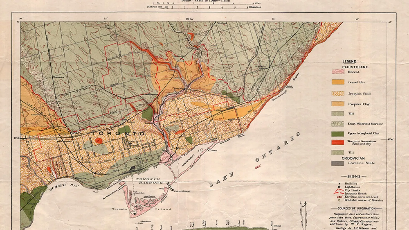 Geological Map of Toronto

