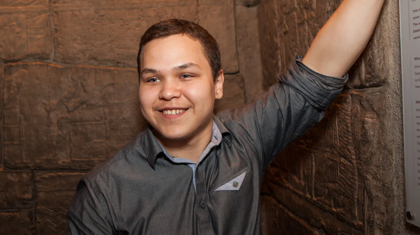 Portrait of Kiowa Wind McComb at the ROM.
