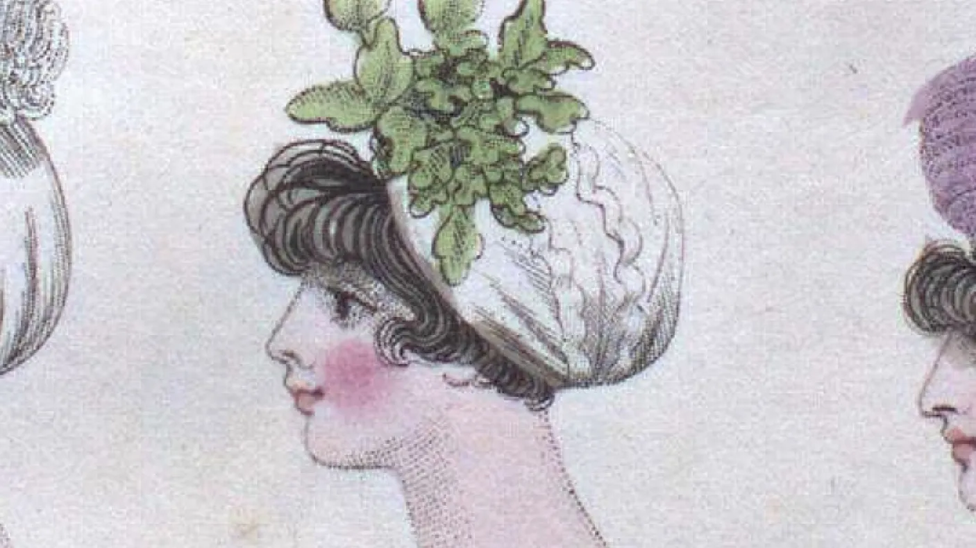 Three headdresses, 1801
