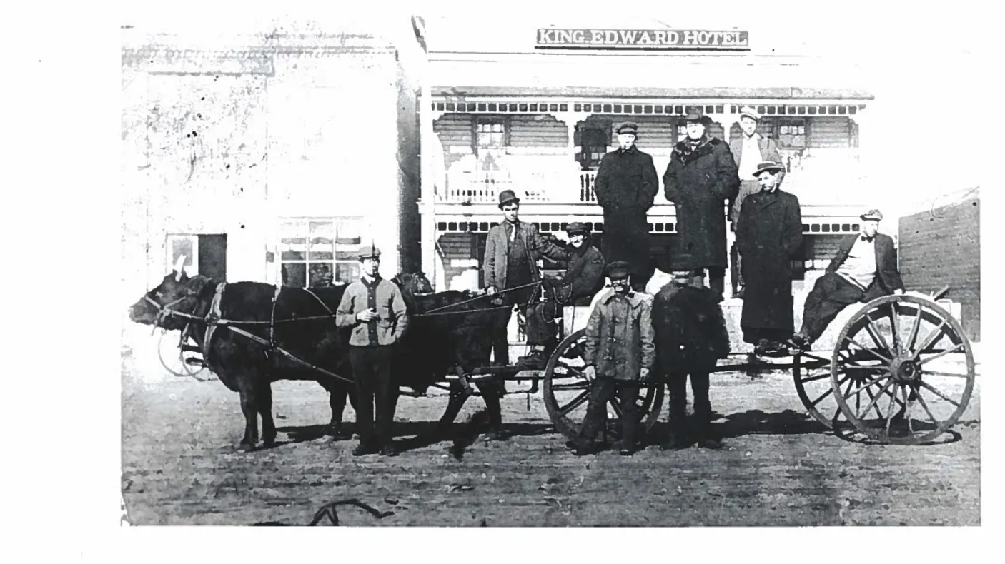 image of workers on a cart
