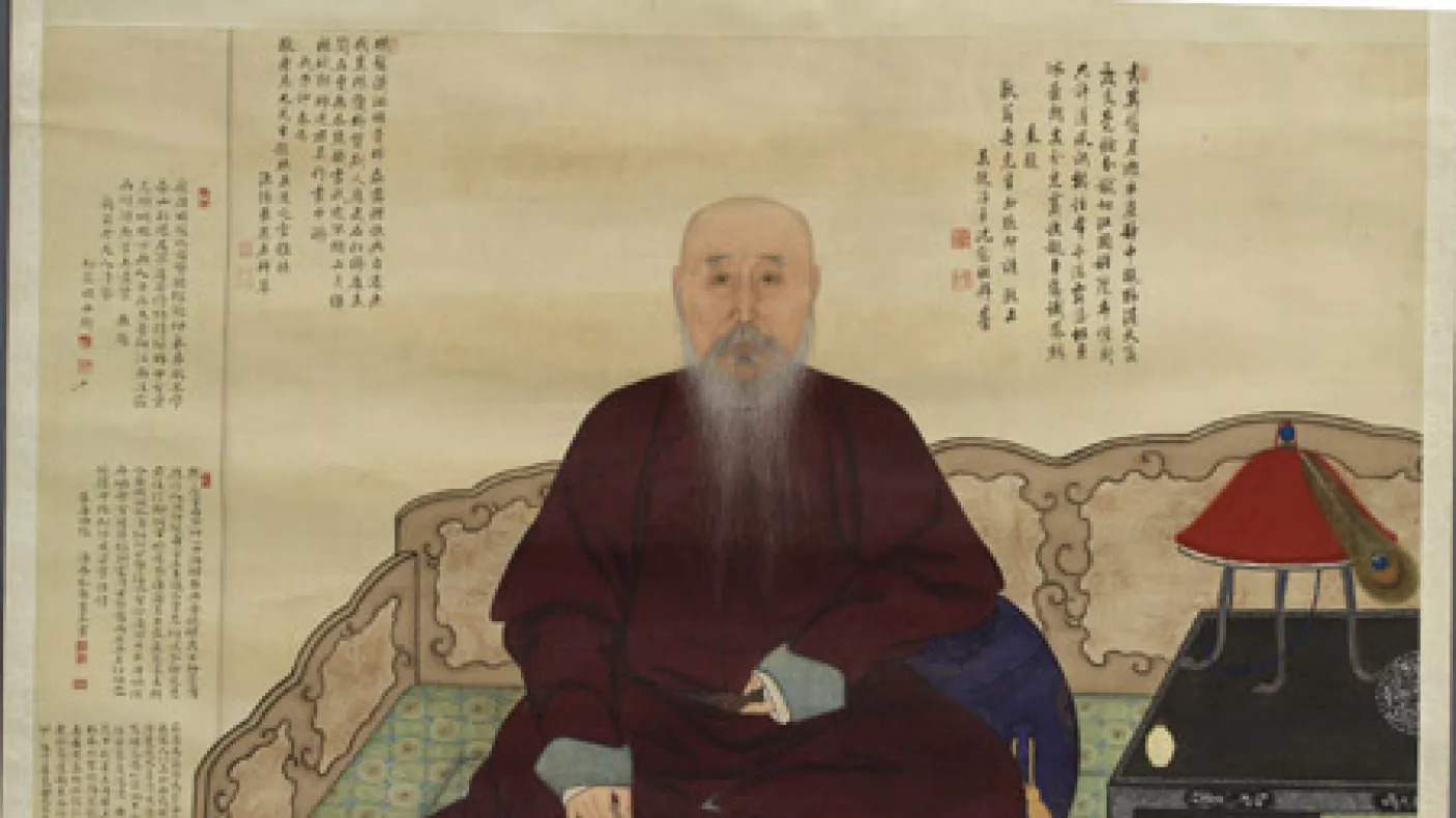 Portrait of the elderly Master Jing