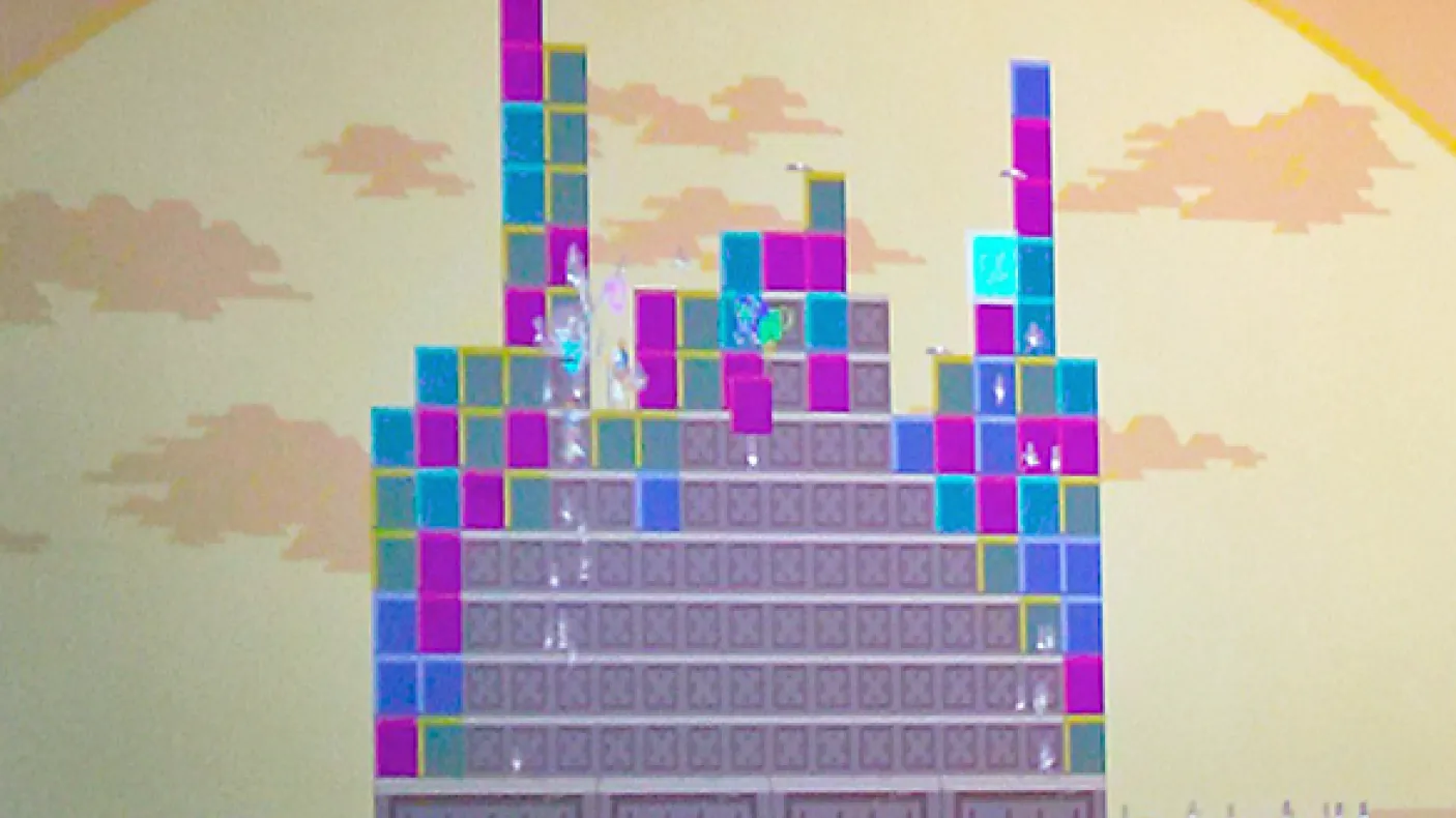 coloured blocks form a pyramid
