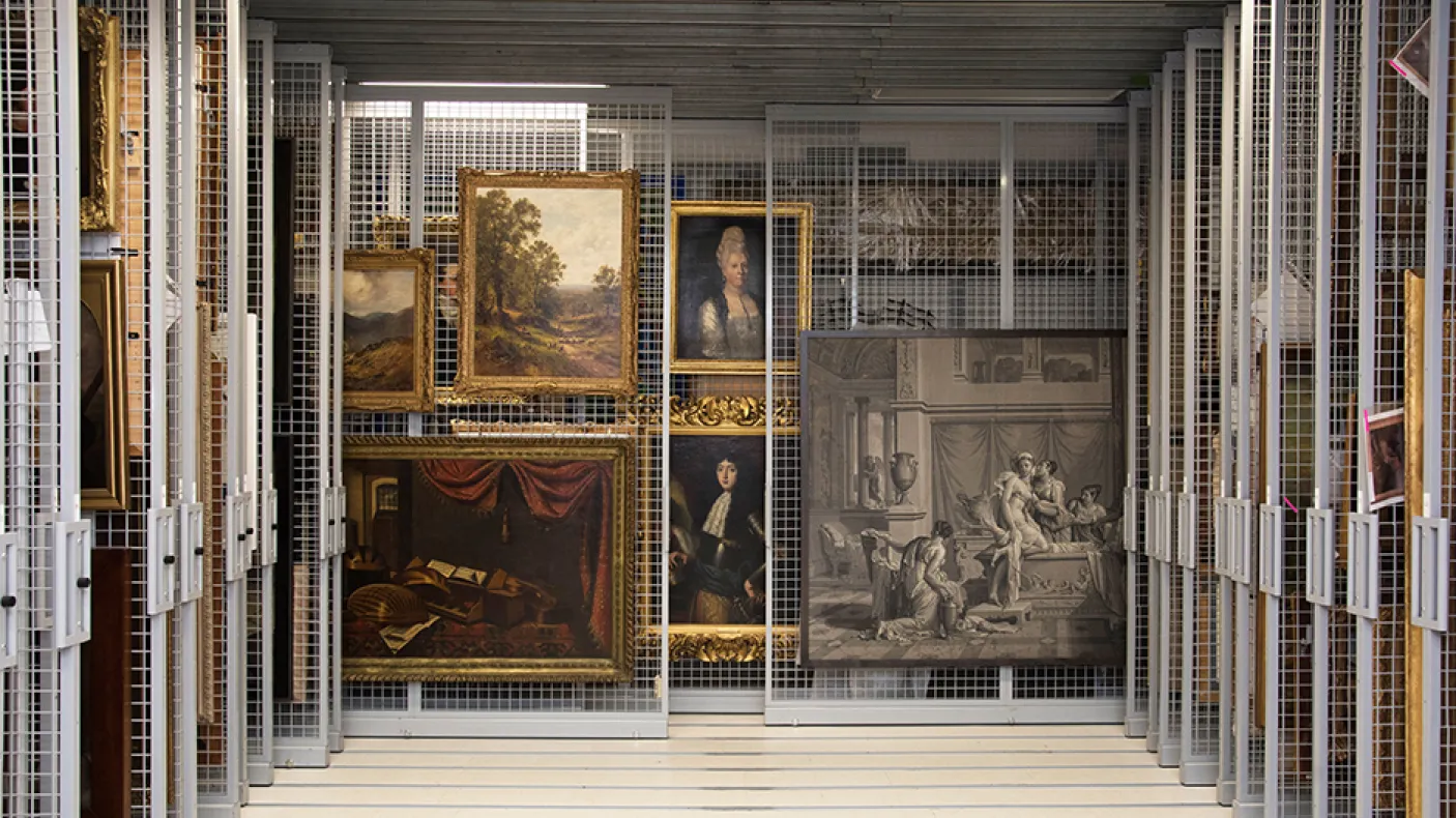Collection room in museum
