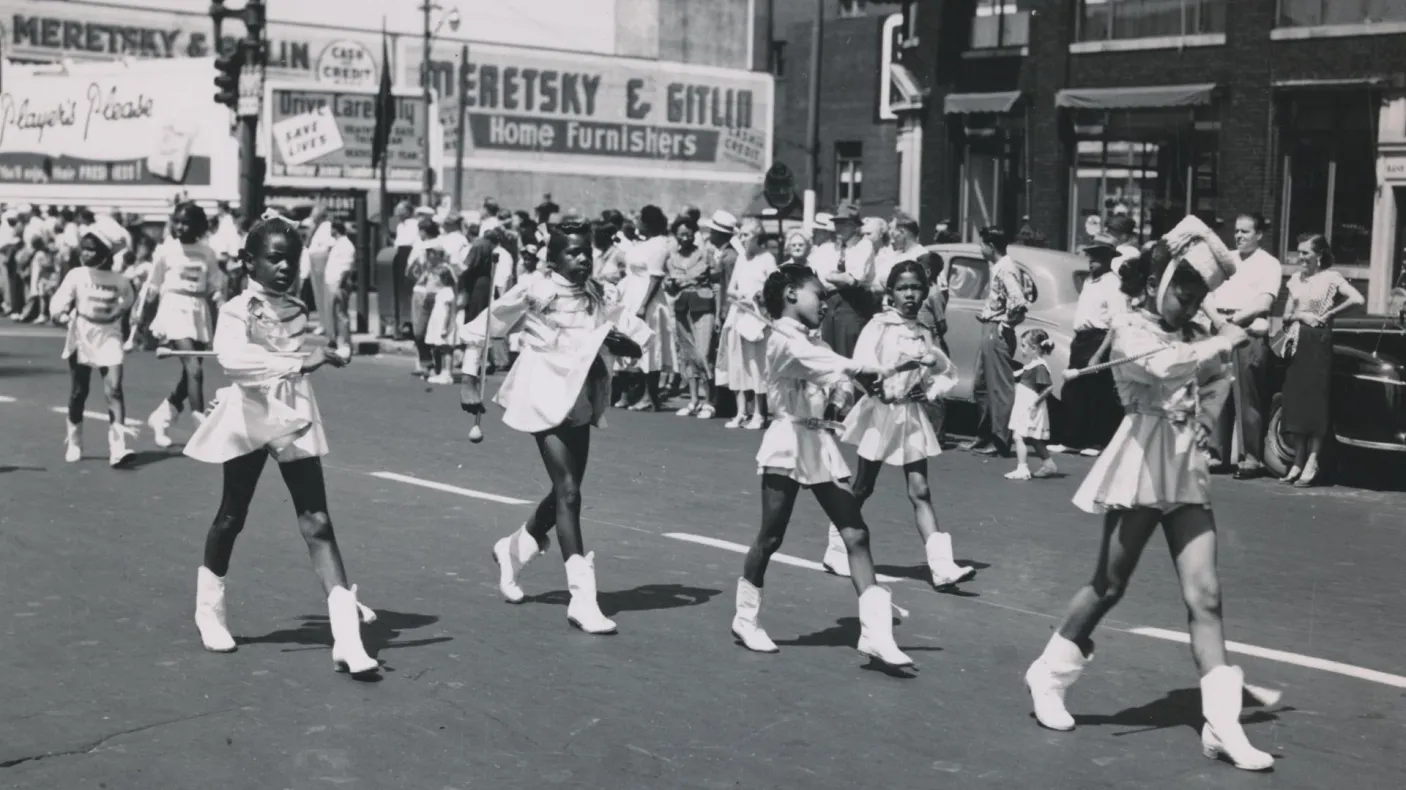 Parade on Emancipation Day.
