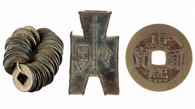 Wuzhu coins of the Han Dynasty.