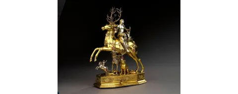 “Diana and the Stag”, automaton sculptural figure.